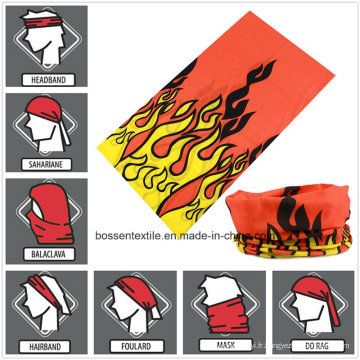 Bandana universel fait sur commande de sports de plein air de moto de motard de style sans couture